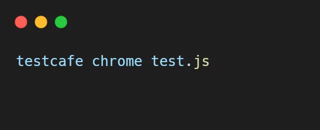 Príkaz spustí test v Chrome, ale použiť môžeš aj iné prehliadače.