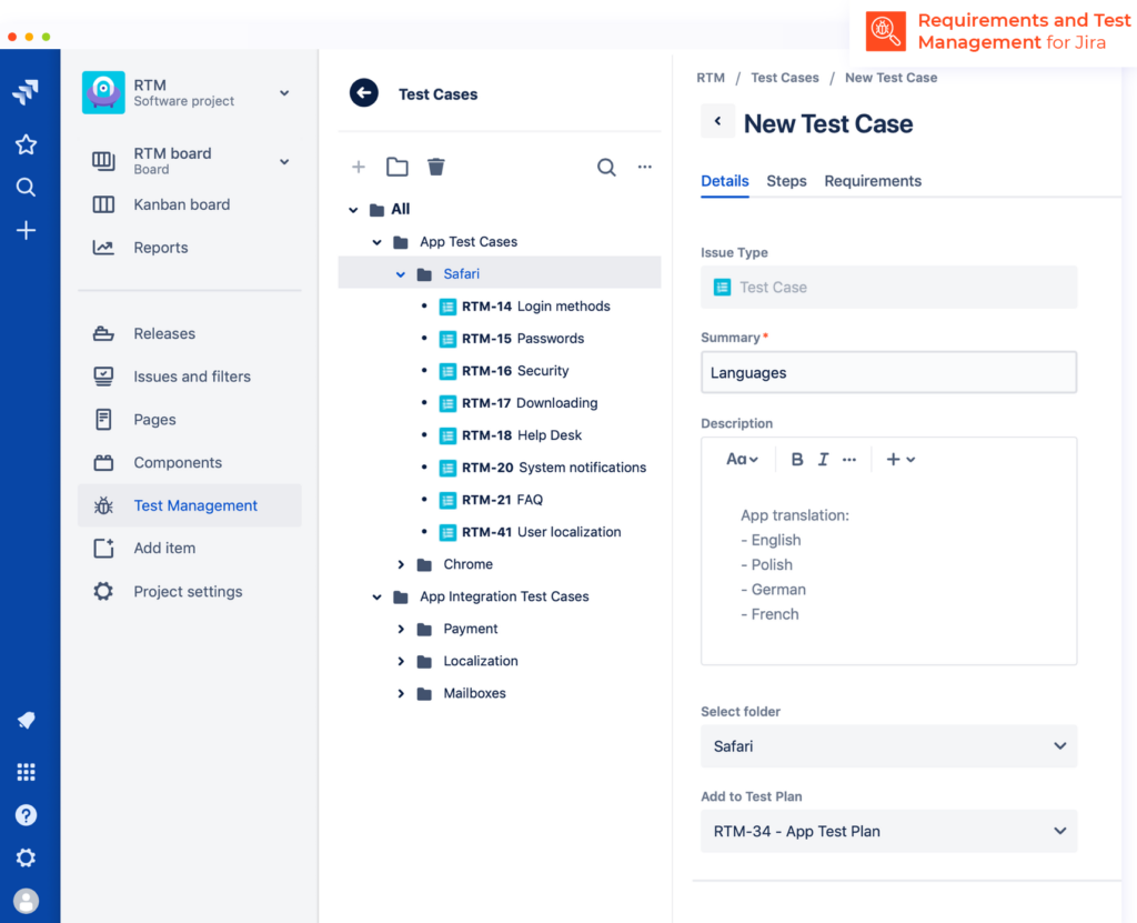Integrácia s externými nástrojmi pre test management