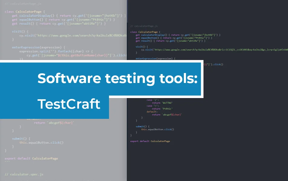 TestCraft: platforma na automatizáciu testovania